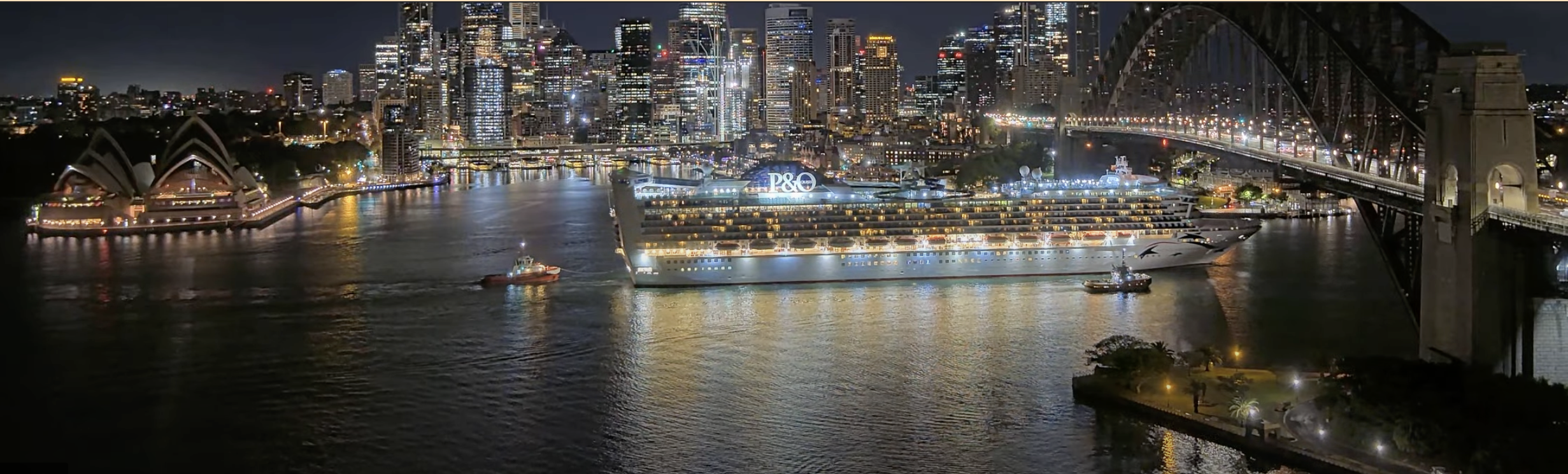 Pacific Adventure arrives in Sydney Harbour